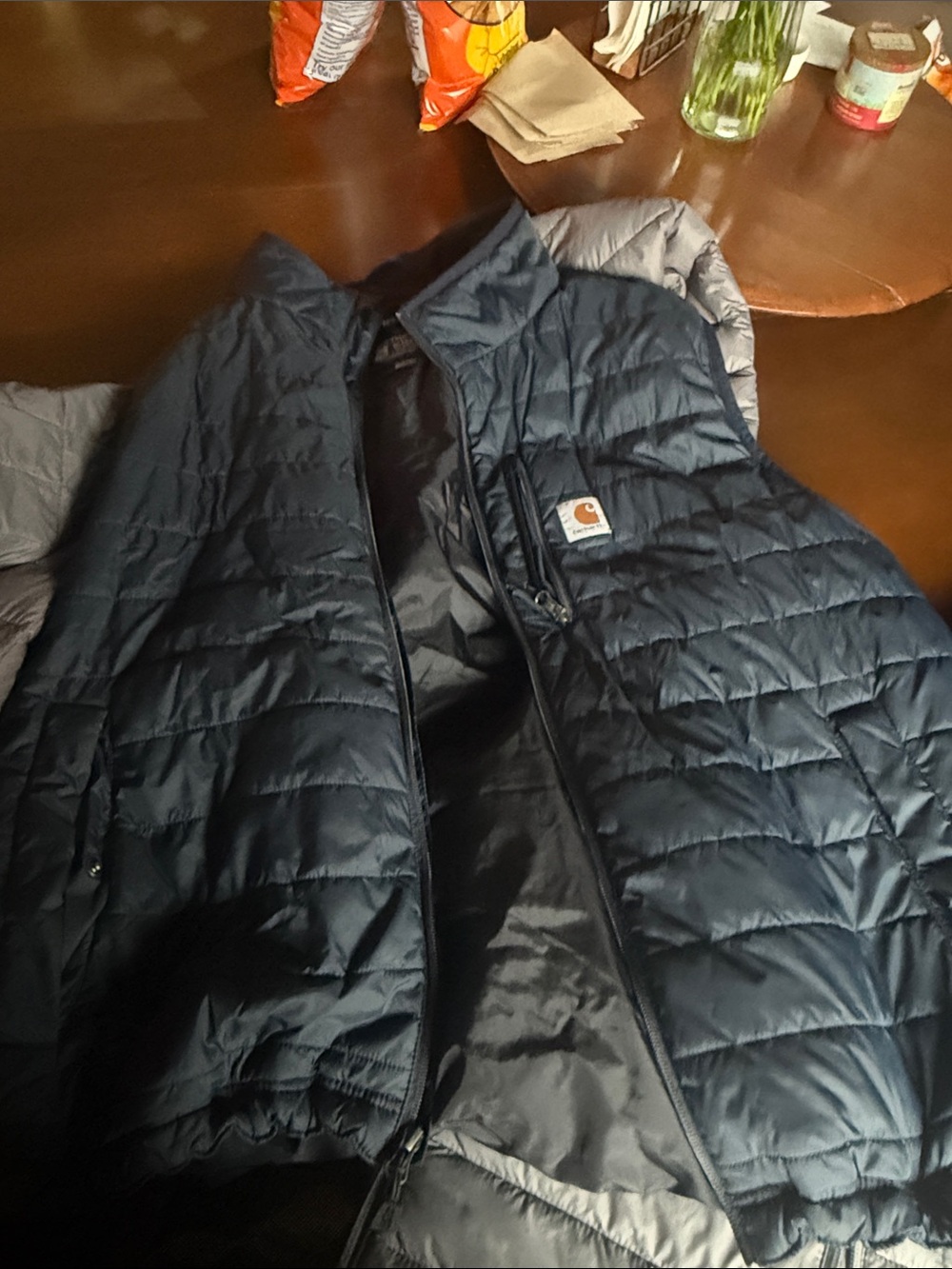 Carhartt Men's Quilted Puffer Vest in Navy